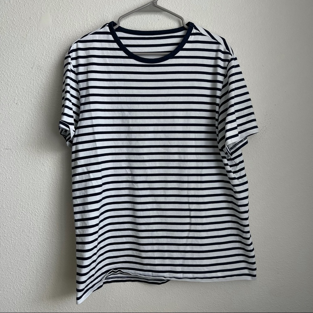 MR PORTER Mr. P Striped Cotton Jersey T Shirt